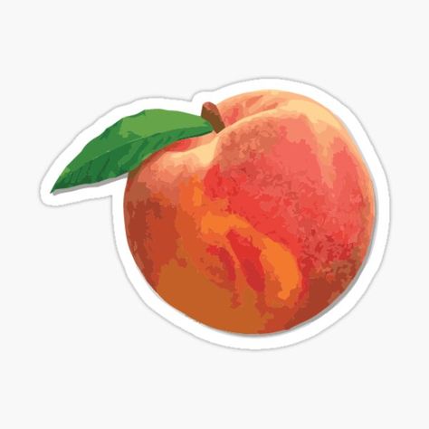 Peach Sticker, Stickers Cool, Fruit Gifts, Watercolor Rainbow, Stickers For Sale, Cool Stickers, Aesthetic Stickers, Journal Stickers, Sticker Collection