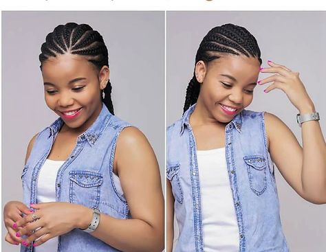 Braided Lines, Big Conrows Lines And Braids, Big Cornrows Hairstyles, Ghana Braids Hairstyles, Senegalese Twist Hairstyles, Braided Hairdo, African Hair Braiding Styles, Natural Hair Updo, Hair Twist Styles