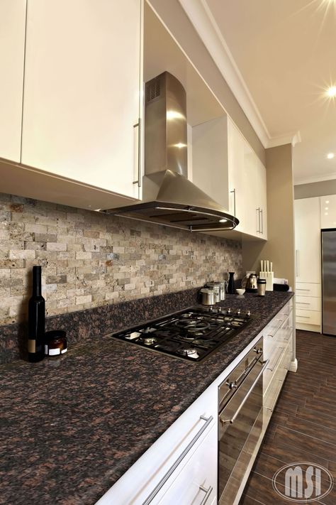 Tan Brown Granite, Dark Granite Countertops, Brown Countertop, Granite Tile Countertops, Brown Granite Countertops, Dark Countertops, Black Granite Countertops, Brown Granite, Tile Countertops