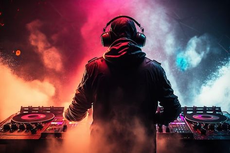 Dj In Club, Dj Music Background, Dj Moodboard, Dj Images Wallpapers Music Wallpaper, Music Thumbnail, Thumbnail Yt, Dj Background, Dj Pics, Music Disc