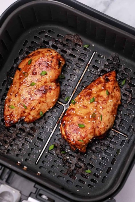 Air Fryer Teriyaki Chicken Breast Chicken Breast And Potatoes, Chicken Breast In Air Fryer, Air Fryer Teriyaki Chicken, Teriyaki Chicken Breast, Air Fryer Chicken Breast, Histamine Diet, Bbq Chicken Breast, Teriyaki Recipe, Fibro Fog