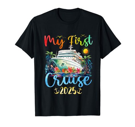 PRICES MAY VARY. My First Cruise 2025 design will make your friend love it. Funny Family Cruise 2024 designed for any men women kids who are ready for a cruise, trip, and vacation to celebrate a great new start of 2024, great to wear during trips, holidays, and parties. My First Cruise 2025 design funny sayings outfit, this funny cruise-matching family creative design is great for men, women, men, kids, boys, and girls who are getting ready for a new cruise trip, or vacation in 2024. Lightweight Family Group Costumes, Cruise Ship Party, Retro Palm Tree, Birthday Cruise, Cruise Party, Cruise Essentials, Cute Vacation Outfits, Cruise Dress, Kids Vacation