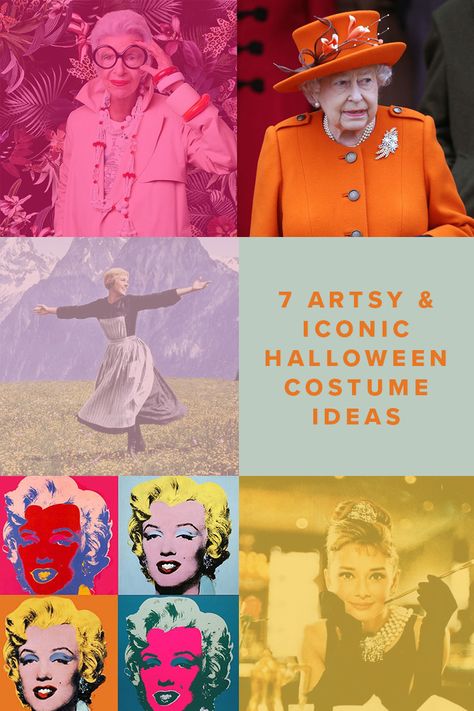 Everything you need to know to win this year's Halloween costume contest! Click for our newest ideas of costumes we habe never seen done before, or an even better twist on some we have seen ;) Unique costume ideas, clever Halloween costumes, artsy costumes, Halloween costumes for artists, iconic halloween costumes, simple costume ideas, minimal costume ideas, costumes out of my closet Famous Art Halloween Costume, Famous Person Costume Ideas, Famous Characters Costumes, Halloween Costumes For 1, Famous People Costumes, Character Photoshoot, Original Halloween Costumes, Painting Costume, Mom Characters