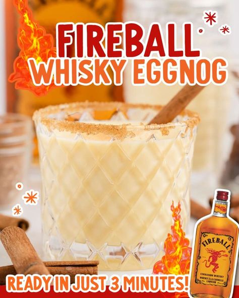 Easy Recipes and Crafts - Fireball Eggnog!!! RECIPE: https://buff.ly/3QD79GX Elevate your holiday festivities with a sip of Fireball eggnog. This delightful concoction combines the rich, velvety flavors of eggnog with the fiery taste of Fireball whisky, making it a seasonal favorite. 📸 Photo by our admin Stephanie at Spaceships and Laser Beams, used with permission. | Facebook Fireball Eggnog, Spaceships And Laser Beams, Eggnog Recipe, Egg Nog, Sounds Good, Holiday Festival, Easy Recipes, Beams, Easy Meals