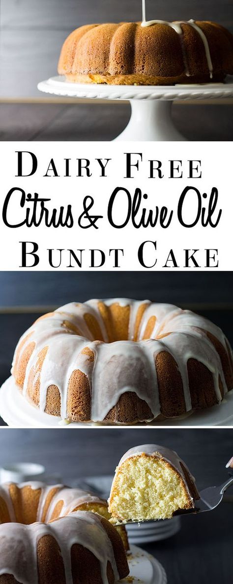 Citrus and Olive Oil Bundt Cake - Erren&apos;s Kitchen - This delicious cake is completely dairy free; using olive oil keeps this cake really moist and the whipped eggs make it beautifully fluffy Dairy Free Casserole Recipes, Dairy Free Casserole, Whipped Eggs, Olive Oil Bundt Cake, Citrus Party, Cake Bundt, Fabulous Desserts, Diy Easy Recipes, Cake Muffins