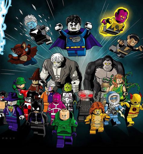 Once  the LEGO Batman 3: Beyond Gotham video game was announced for release, I knew that 2015 was going to be a huge year for the LEGO Batman (LEGO DC Super Heroes) line of sets. And as is sometimes the case (I'm batting about 70/30 lately), my prediction was right. However, LEGO has completed blown away all of my expectations--the 2015 LEGO DC Superheroes sets contain unquestionably best wave of LEGO DC Minifigures that we've ever gotten! The first-ever LEGO minifigures of Darkseid, Brainiac, a Lego Batman Minifigures, Lego Batman 3, Dc Super Heroes, Lego Custom Minifigures, Lego Lovers, Lego Super Heroes, Lego Characters, Lego Dc, Dc Villains