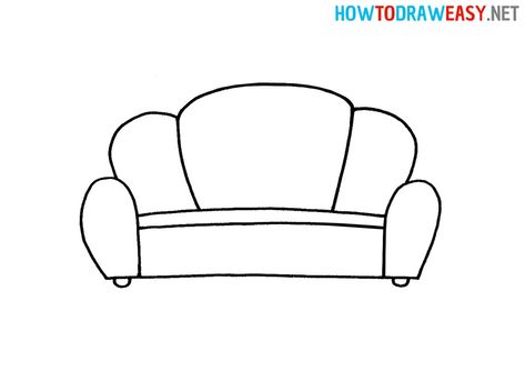 How to Draw a Couch #Sofa #Couch #DrawingSofa #DrawSofa #SofaDrawing #SofaDraw #SketchingSofa #ColoringPage #ColoringSofa Couch Drawing Sketches, Drawing Sofa Designs, Couch Tattoo Simple, Sofa Drawing Easy, Couch Drawing Easy, Drawing Of A Couch, How To Draw A Sofa, Sofa Drawing Sketch, How To Draw A Couch