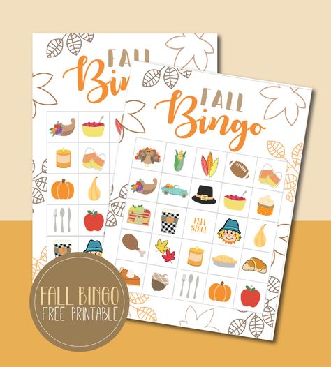 Fall Bingo Free Printable – Short Stop Designs Fall Bingo For Kids Free Printable, Fall Bingo Free Printable, Bingo Free Printable, Fall Bingo, Bingo Games For Kids, Thanksgiving Bingo, Bingo For Kids, Fall Festivals, Autumn Activities For Kids