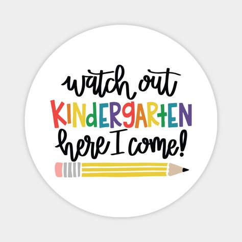 Kindergarten Here I Come, Kindergarten Shirts, Custom Magnets, Lockers, Kindergarten, Magnets, Favorite Movies, Tv Shows, Tech Company Logos