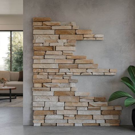 11 Inspiring Ideas for Home Wall Stone Decor - ostrali.com Bar With Stone Wall, Diy Stone Wall, Decorative Stone Wall, Natural Stone Cladding, Stone Walls Interior, Textured Wall Panels, Stone Accent Walls, Stone Wall Design, Stone Wall Art