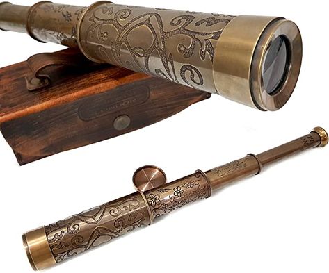 Aurora Sinistra, Telescope Vintage, Pirate Props, Cylinder Bag, Pirate Movies, Home Table Decor, Opera Glasses, Pirate Captain, Learning Toys For Toddlers