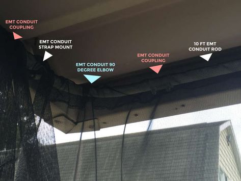 Tracey's DIY Patio Mosquito Curtains – Mosquito Nets USA Diy Mosquito Net, Mosquito Netting Patio, 1950s New York, Diy Patio Cover, Mosquito Curtains, Diy Awning, Mosquito Screen, Screened Porch Designs, Porch Curtains