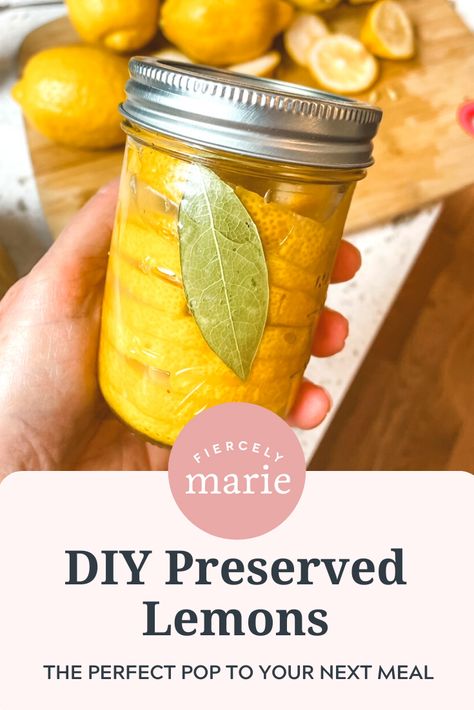 Lemon Gifts Ideas Easy Diy, Preserving Lemons Recipes, Lemon Chutney Recipe, Pickled Lemons Recipe, Preserved Lemon Recipes, Canning Lemons, Fermented Lemons, Lemon Gifts, Preserving Lemons