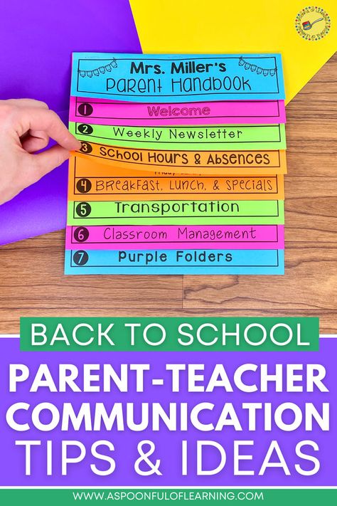 There is so much information to share with parents at the beginning of the school year, it can feel daunting! In this post, I'm sharing back-to-school tips for parent-teacher communication that will help you get your school year started on the right foot. You'll be able to maintain positive communication with parents all year long! Communication With Parents, Teacher Communication, Positive Communication, Parent Teacher Communication, Communication Tips, Back To School Hacks, Parent Teacher, Parent Communication, School Tips