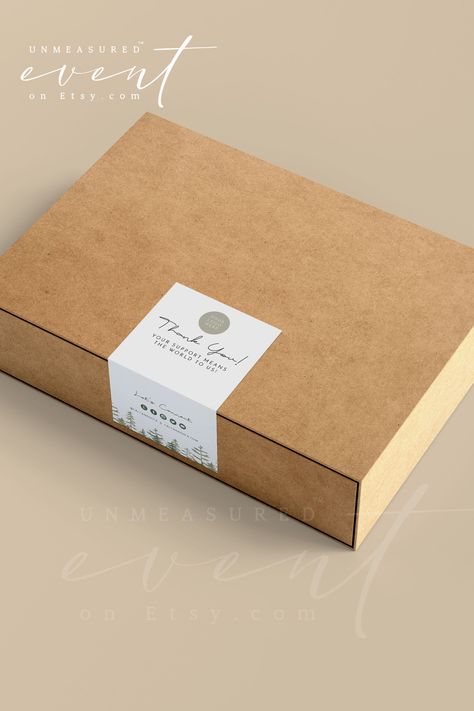 Rustic watercolor pine tree box seal template. Printable PDF file. Perfect for DIY projects. #watercolor #pinetree #boxseal #template . #Tree_Branding #Box_Label_Design #Kraft_Box_Packaging #Watercolor_Pine_Trees Tree Branding, Box Label Design, Kraft Box Packaging, Rustic Packaging, Watercolor Pine Tree, Custom Hard Hats, Custom Wall Stickers, Etsy Packaging, Package Sticker