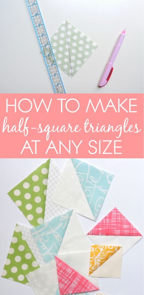 HST Tutorial and Maths Formula - Blossom Heart Quilts Half Square Triangles Tutorial, Half Square Triangle Quilts Pattern, Quilting Math, Triangle Quilt Pattern, Triangle Quilts, Half Square Triangle Quilts, Quilt Care, Half Square Triangle, Quilt Border