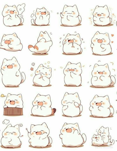 Dive into the World of Cute Stickers Printable Kawaii | cute #stickers #template cute #stickers gif #png monsta x cute #stickers cute #stickers #aesthetic korean #pink How To Draw Cute Chibi Animals, Chibi Cat Drawing, Chibi Expressions, Chibi Cats, Kawaii Cat Drawing, Cat Hacks, Cute Sketches, 강아지 그림, 캐릭터 드로잉