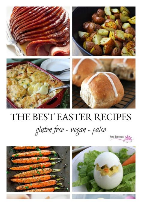 The Best Easter Recipes - Gluten Free, Vegan and Paleo - Pink Fortitude, LLC Brunch Ideas Gluten Free, Dinner Ideas Gluten Free, Best Easter Recipes, Easter Brunch Ideas, Easter Dinner Ideas, Christmas Brunch Recipes, Gluten Free Easter, Recipes Easter, Vegan Easter