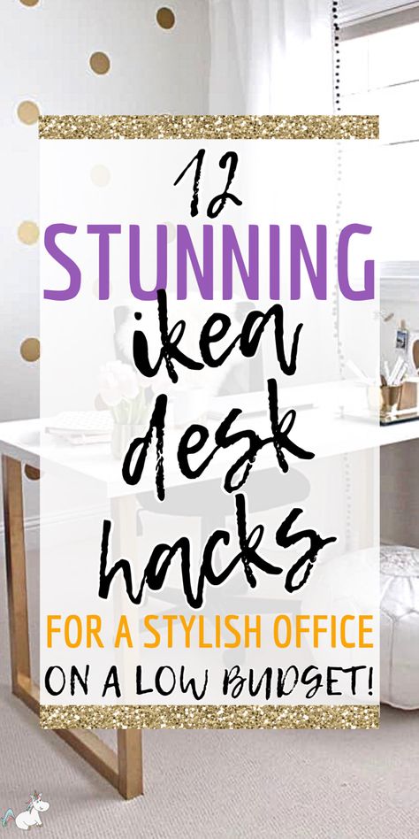 Ikea Desk Hacks For a Stunning Home Office #ikeahack #homeoffice #homeofficeideas #ikeahacks Home Office Desk Design Ideas, Clear Desk Office Ideas, Idåsen Desk Hack, Walmart Desk Makeover, Ikea Drawers For Desk, Ikea Desk Craft Room, Home Office Ideas Ikea Hacks, Large Corner Desk Ideas, Ikea Adils Desk