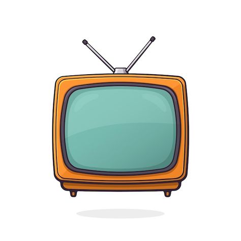 Vector illustration analogue retro tv wi... | Premium Vector #Freepik #vector #vintage-television #vintage-tv #old-tv #old-television Vintage Television Illustration, Vintage Tv Illustration, Old Tv Illustration, Tv Vector, Vintage Television, Vintage Tv, Retro Tv, Cartoon Tv, Old Tv