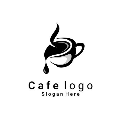 Coffee Cafe Logo Design, Coffee Logo Ideas Creative, Cafe Logo Inspiration, Coffee Logo Design Ideas Graphics, Cafe Logo Ideas Creative, Cafe Logos Design, Logo Cafe Design Ideas, African Restaurant Logo, Coffe Logos Ideas