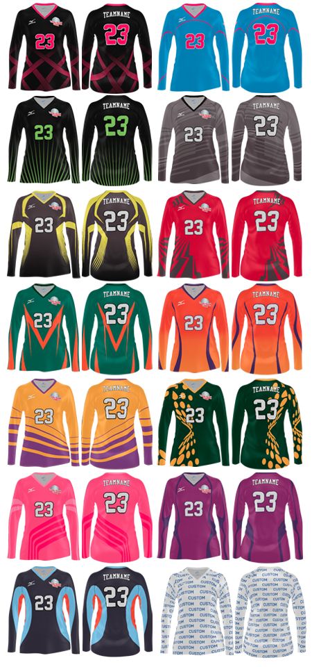 Mizuno long sleeve sublimation jersey. #mizuno #volleyball Long Sleeve Volleyball Jerseys, Pink Volleyball Jerseys, Volleyball Uniforms High School, Volleyball Uniforms Design Women, Volleyball Jersey Design Ideas, Volleyball Uniforms Design, Jersey Volleyball, Bvndit Yiyeon, Volleyball Jersey Design