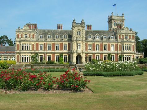 Somerleyton Hall, near Lowestoft, Suffolk, England.  Established 1240, the current manor house was constructed in 1604.  Appears in Sebald's "The Rings of Saturn" Country Manor House, House Series, English Manor Houses, English Castles, Old Mansions, English Manor, Manor Houses, Castle House, English Country House