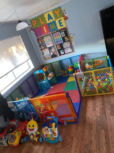 Daycare Room Design, Daycare Setup, Daycare Rooms, Baby Play Areas, Daycare Decor, Daycare Design, Baby Playroom, Toddler Playroom, Kids Playroom Decor