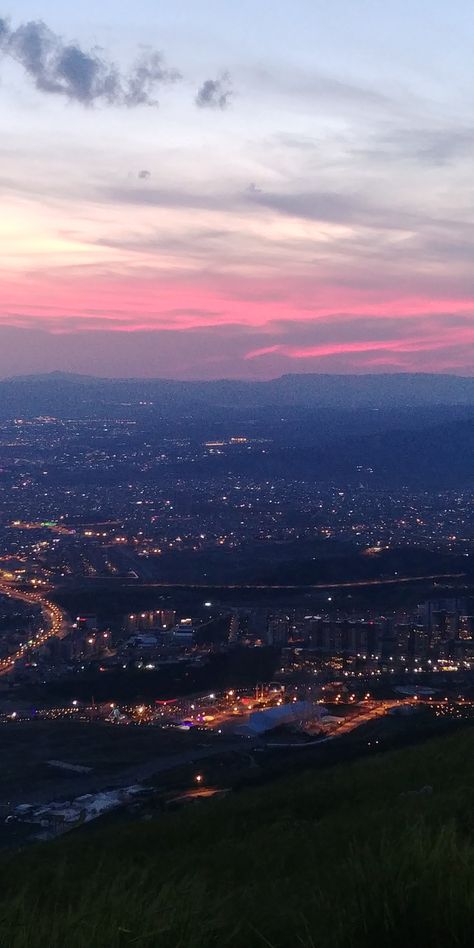 Sunset And City Lights, Me When I See The Sky Looking Pretty, Sunset Hill Aesthetic, Dusk Aesthetic City, Kaylee + Core + Aesthetic, Summer Dusk Aesthetic, Dusk Aesthetic Wallpaper, Dusk Sky Aesthetic, Kaylee Core Aesthetic