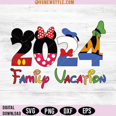 Custom Disney Shirts, 2024 Family, Holiday 2024, Disney Trip Shirts, Trip Shirts, Vacation Svg, Disney Scrapbooking, Disneyland Trip, Family Cruise