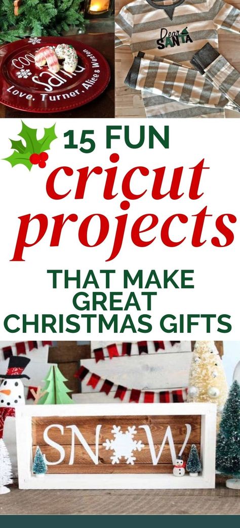 Great Circut Christmas gift ideas. These Cricut projects to sell on Etsy or at craft sales are These are easy Cricut crafts that you can sell at school fairs or online. They also make great gifts if you have a Cricut machine. Cricut projects for beginners that are cheap & easy to make! Includes the FREE svgs! #cricut #diy #cricutmade Cricut Projects Beginner Tutorial, Christmas Gifts Cricut Diy, Diy Christmas Gifts Using Cricut, Cricut Xmas Decorations, Easy Christmas Crafts Cricut, Everyday Cricut Projects, Easy Diy Cricut Christmas Gifts, Diy Winter Gifts Ideas, Home Decor Made With Cricut