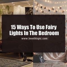 15 Ways To Use Fairy Lights In The Bedroom bedroom diy crafts home decor home ideas fairy lights bedroom decor viral Twinkle Lights Bedroom, Fairy Lights On Wall, Bedroom Lighting Diy, Fairy Lights Room, Girls Bedroom Paint, Fairytale Bedroom, Fairy Bedroom, Fairy Lights Decor, String Lights In The Bedroom