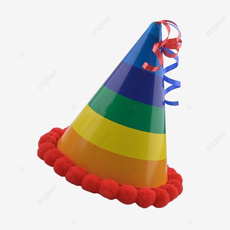 Birthday Hat Png, Bday Hat, Rentry Img, Celebrating Birthday, Hat Birthday, Birthday Hats, Happy Birthday Art, Colorful Hat, Butterfly Template