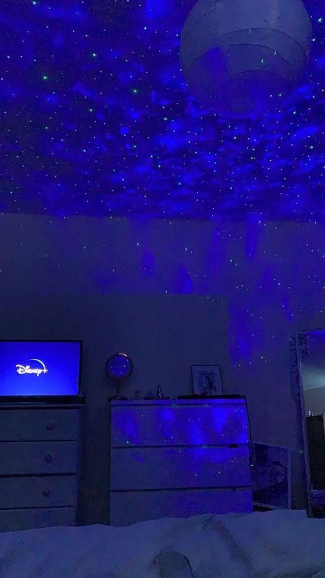 Modern Star Lights Room Decoration Ideas 2022 | Night Lighting Stars Decoration Ideas in Bedroom https://youtu.be/k9JIRS3zedQ Bedroom Theme Ideas Aesthetic, Blue Light Room Aesthetic, Blue Led Room Aesthetic, Black And Blue Room Aesthetic, Blue Led Lights Bedroom, Blue Room Ideas Aesthetic, Dark Blue Room Aesthetic, Blue Star Aesthetic, Light Blue Room Aesthetic