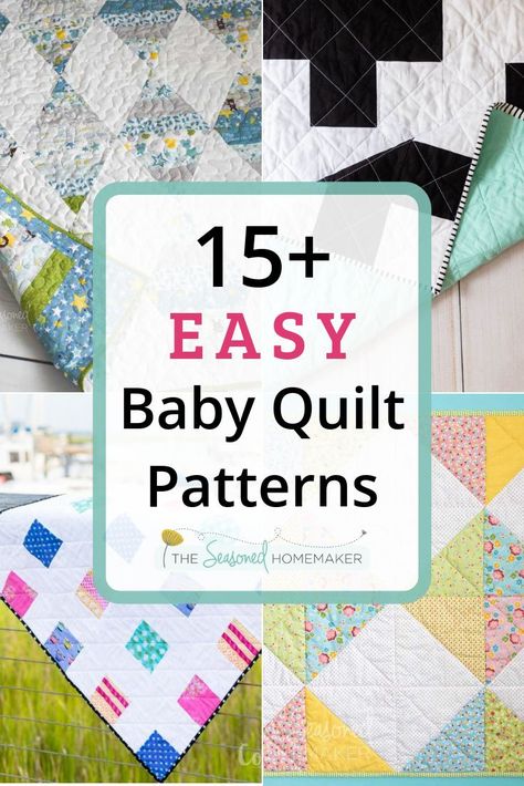 Everyone needs a simple baby quilt pattern in their arsenal. Find one that can be easily assembled and quilted and you’ll never wonder what to gift to give at the next baby shower you attend. #babyquilts #easybabyquilt #quiltingtips #firstquilt Baby Shower Diy Gift, Easy Baby Quilt Patterns, Charm Pack Baby Quilt, Easy Baby Quilt, Baby Quilts Easy, Quilt Pattern Easy, Free Baby Quilt Patterns, Crib Quilt Pattern, Baby Quilt Patterns Easy