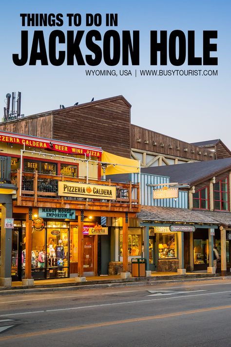 Wondering what to do in Jackson Hole, WY? This travel guide will show you the top attractions, best activities, places to visit & fun things to do in Jackson Hole. Start planning your itinerary & bucket list now! #JacksonHole #JacksonHoleWyoming #thingstodoinJacksonHole #usatravel #usatrip #usaroadtrip #travelusa #ustravel #ustraveldestinations #americatravel #travelamerica #vacationusa #Wyoming What To Do In Wyoming, Things To Do In Jackson Hole, What To Do In Jackson Hole Wy, Jackson Hole Wyoming November, Jackson Hole Wyoming September, Jackson Hole Itinerary, Cody Wyoming Things To Do, Things To Do In Jackson Hole Wyoming, Jackson Hole Wyoming Summer Outfits