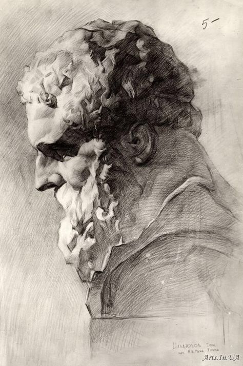 Planar head study, cross hatching. St. Petersburg Arts Academy? Portraits Pastel, Academic Drawing, Master Drawing, Academic Art, White Drawing, 인물 드로잉, Anatomy Drawing, Portrait Sketches, Jean Baptiste