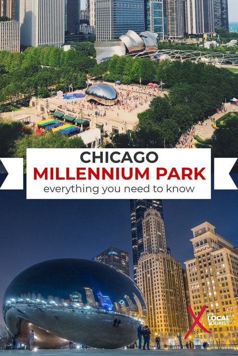 Millennium Park in downtown Chicago is the city's most popular attraction. With free concerts during the summer, ice skating during the winter, Lurie Gardens, and more, there is so much to do in Millennium Park. #USA #Chicago #millenniumpark #thingstodo #midwesttravel Chicago Parks, Millennium Park Chicago, Fellow Travelers, Midwest Travel, Millennium Park, Chicago Travel, Usa Travel Guide, Us Travel Destinations, Downtown Chicago