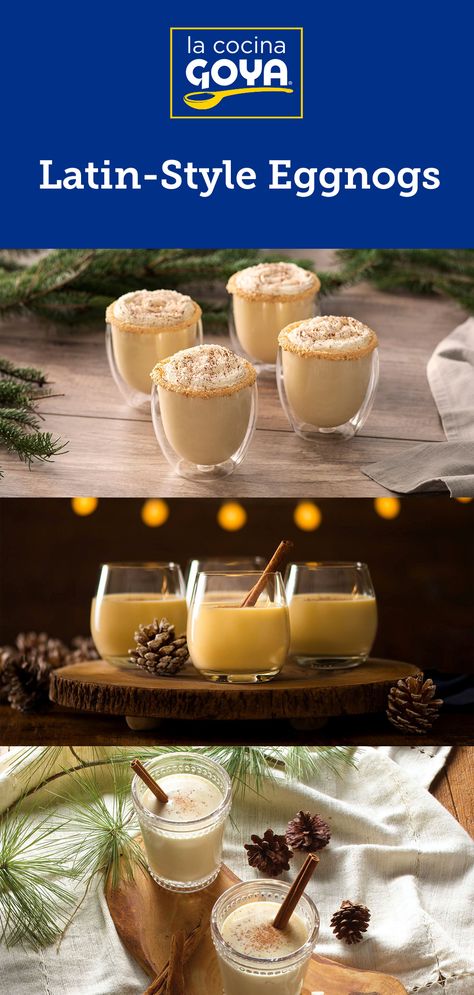 Goya Coquito Recipe, Goya Recipes, Creamy Drinks, Coquito Drink, Keto Eggnog, Goya Recipe, Coconut Eggnog, Winter Flavors, Coconut Milk Drink