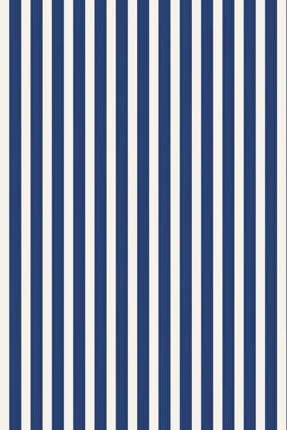 Closet Stripe | Stripe Wallpaper | Farrow & Ball Blue Stripe Wallpaper, Blue Stripes Pattern, Stripe Wallpaper, Small Bath, Preppy Wallpaper, Striped Wallpaper, Wallpaper Pattern, Trim Color, Colour List