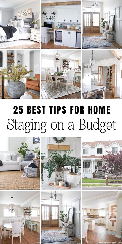 Looking to sell your home quickly with top-dollar? Master the art of staging with our easy-to-follow tips and ideas🏠✨ Discover how simple tweaks can turn potential buyers into serious offer makers. Check out my blog for more information 👉 Tips To Stage A House To Sell, Staging Office To Sell, Sell House Fast Tips, Easy Staging Ideas Home, Selling House Tips Staging Ideas, Home Staging Tips To Sell, Office Staging Ideas, Model Home Decorating Staging, Staging A Bedroom To Sell House