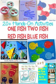 Your preschoolers are sure to love these One Fish Two Fish Red Fish Blue Fish activities! Each one features hands-on, low-prep Dr. Seuss-inspired fun.   http://homeschoolpreschool.net/one-fish-two-fish-red-fish-blue-fish-activities/ Red Fish Blue Fish Activities, Preschoolers Activities, February Preschool, Teaching Preschoolers, Preschool Prep, Homeschooling Preschool, Fish Activities, Preschool Play, Seuss Crafts