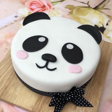 Cakes Cartoon, Panda Bear Cake, Panda Birthday Cake, Bolo Panda, Cake For Kids, Cartoon Birthday Cake, Panda Cake, Online Cake Delivery, Panda Birthday