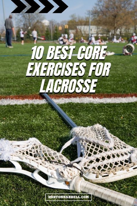 A strong core is essential for any athlete, regardless of sport, and this is especially true for lacrosse players. Staying stable and generating power on a shot with a defender or two draped on you can only be accomplished with a tremendously strong core. Here are my 10 favorite core exercises for lacrosse. #lacrosse #core #lacrossecore Workouts For Lacrosse Players, Lacrosse Conditioning Workout, Lax Conditioning, Sprinter Workout, Lacrosse Training, Lacrosse Workouts, Generating Power, Lacrosse Practice, Best Core Exercises