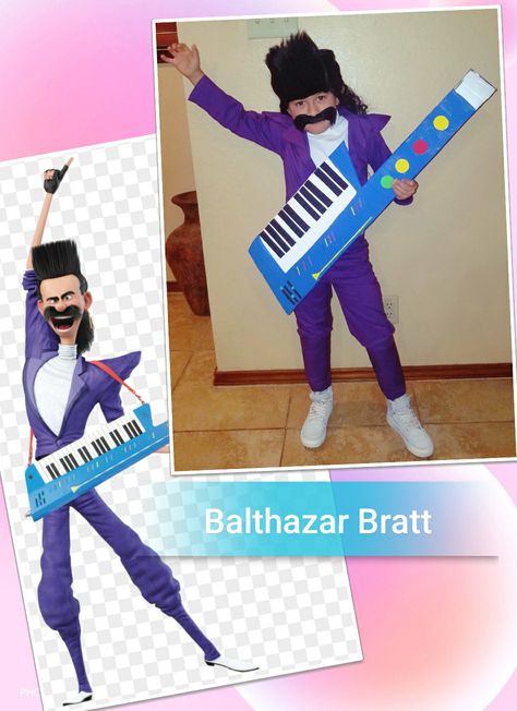 Despicable Me 3 Balthazar Bratt El Macho Costume Despicable Me, El Macho Despicable Me Costume, Balthazar Bratt Costume, Dispical Me Costumes, Despicable Me Costume Family, Despicable Me Trunk Or Treat, El Macho Despicable Me, Balthazar Bratt, Despicable Me Costume