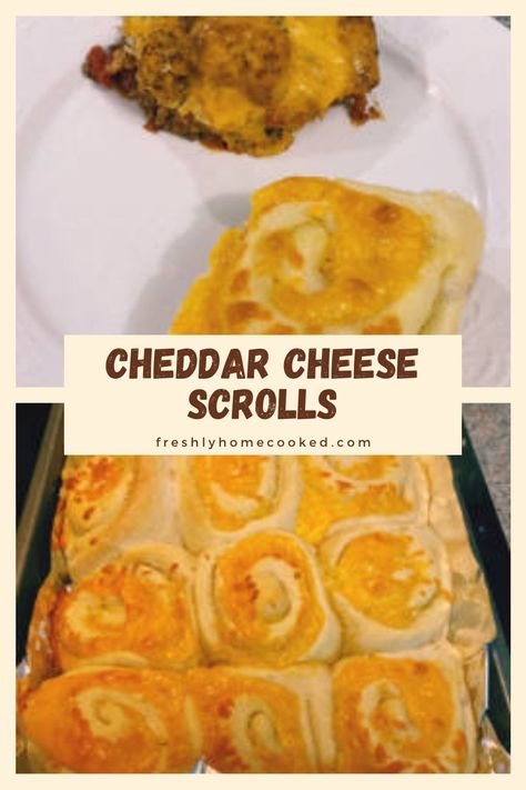 Cheese Rolls Bread, Homemade Cheese Rolls, Bread Rolls Recipe Stuffed, Cheddar Rolls, Cheese Scrolls, Fluffy Bread Rolls, Cheese Rolls Recipe, Homecooked Recipes, Cheese Bread Rolls