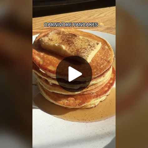 TikTok · thecarnivorebar Carnivore Recipes, Carnivore Diet, Whey Protein Powder, Grass Fed Butter, Low Carb Bread, Pancake Recipe, Egg Whites, Whey Protein, Cottage Cheese