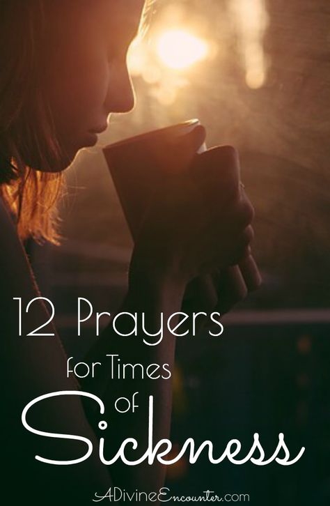 It's inevitable that we'll face times of sickness in this world. Here are 12 prayers for strength in times of sickness. Prayers For Strength And Healing, Prayer For The Sick, Prayer For Health, Prayers For Strength, Healing Scriptures, Stark Sein, Prayer Verses, Prayers For Healing, Faith Prayer