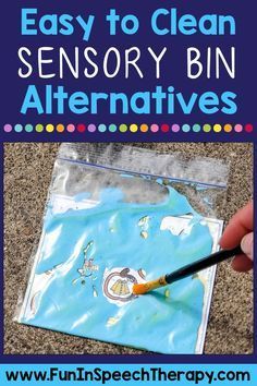 16 Easy to Clean Speech Therapy Sensory Bin Alternatives Artic Speech Activities, Early Intervention Sensory Activities, Backing Speech Therapy Activities, Speech Group Therapy Ideas, Sensory Speech Therapy Activities, Speech Therapy Sensory Activities, Fun Aba Activities, Aba Ideas Activities, Slp Games Therapy Ideas