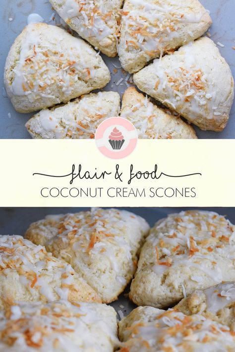 Coconut Cream Scones, Scone Ideas Sweet, Coconut Cream Muffins, Recipes Using Coconut Flakes, What To Make With Coconut Cream, Recipes Using Cream Of Coconut, Coconut Scones Recipe Easy, Recipes Using Coconut Cream, Cream Of Coconut Recipes